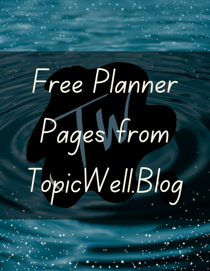Planner Day – Free Planner Pages!